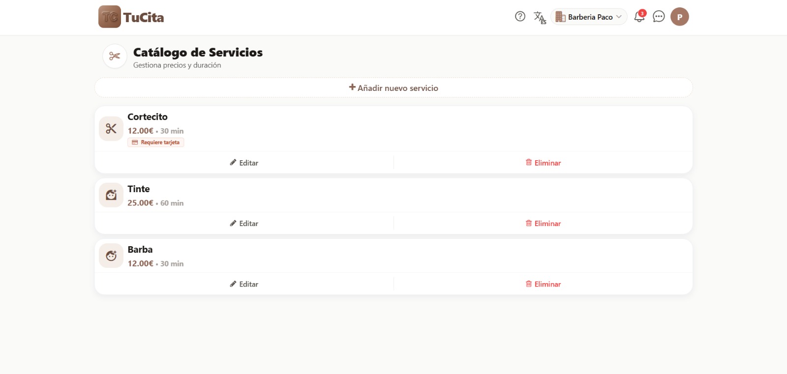 TuCita screenshot 1